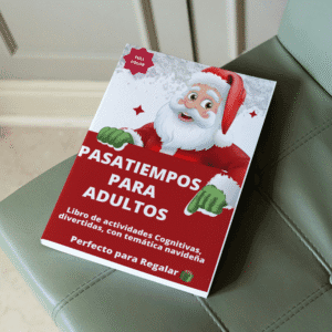 Cuaderno de Actividades para Adultos – Pasatiempos para un Cerebro Activo, Temática Navideña