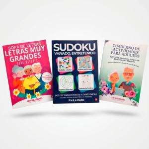 Combo Mente Activa: Actividades Cognitivas + Sudoku + Sopa de Letras