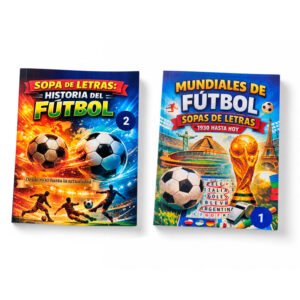 Combo Mundiales de Fútbol: Colección de Sopas de Letras (Volumen 1 y 2)