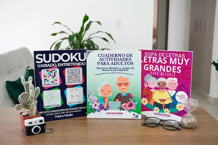 Libros de actividades cognitivas - producto real